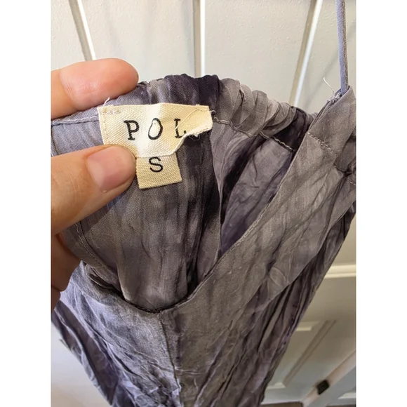 POL Halter Neck Adjustable Tie Dye Midi Dress Size Small NWOT Flowy Keyhole Back - Picture 10 of 12